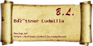Büttner Ludmilla névjegykártya